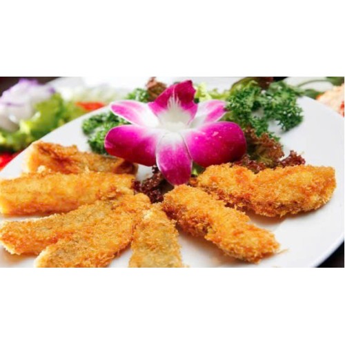  Cá Tầm Chiên Bao Trứng Muối
